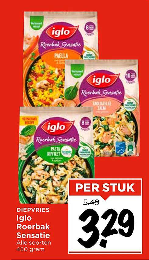 Iglo Roerbak Sensatie Alle soorten 450 gram