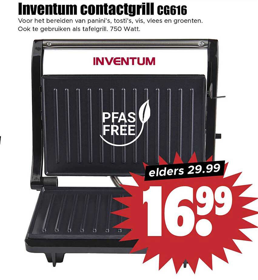 Inventum contactgrill CG616