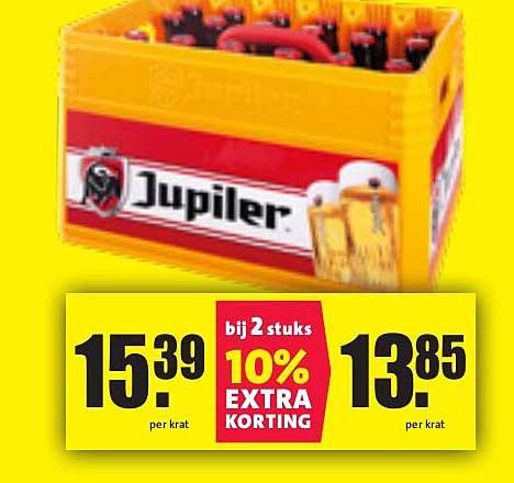 Jupiler Bierkratten - 10% Extra Korting bij 2 Stuks