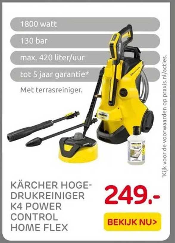 KÄRCHER HOGEDRUKREINIGER K4 POWER CONTROL HOME FLEX