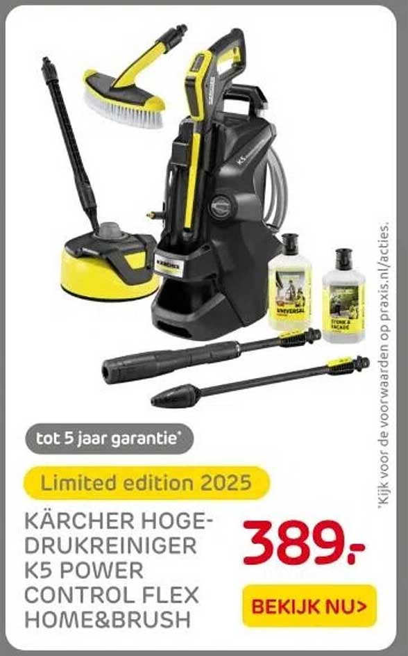 KÄRCHER HOGEDRUKREINIGER K5 POWER CONTROL FLEX HOME&BRUSH