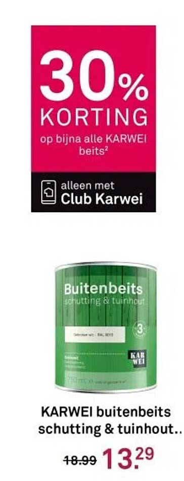 KARWEI buitenbeits schutting & tuinhout..