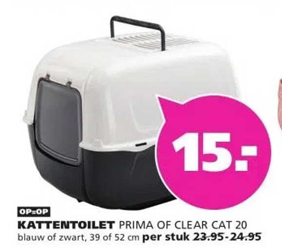 KATTENTOILET PRIMA OF CLEAR CAT 20