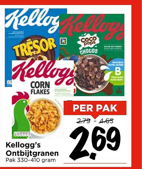 Kellogg's Ontbijtgranen Pak 330-410 gram