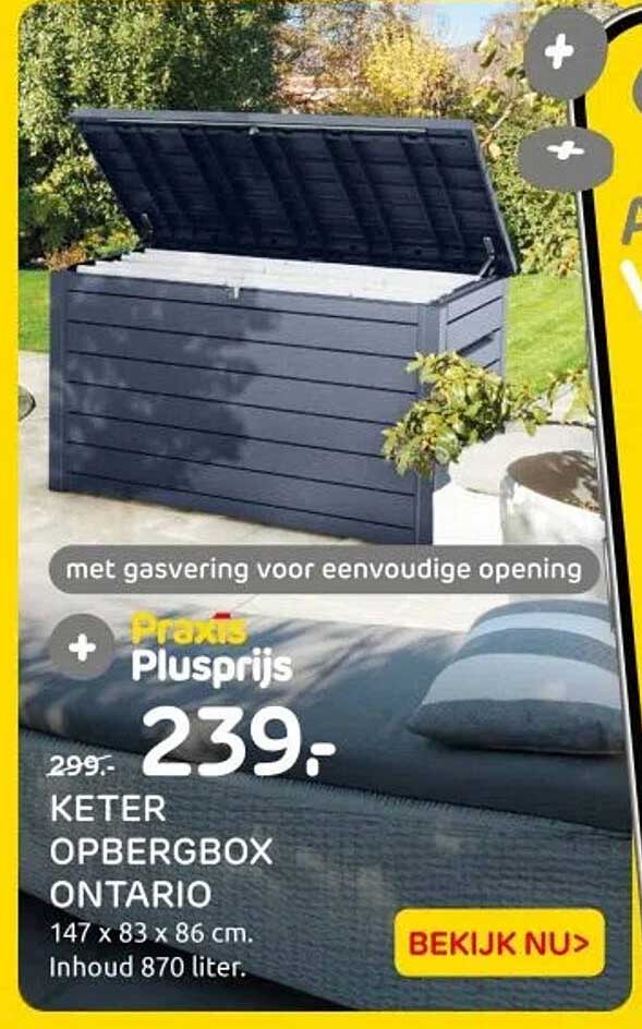 KETER OPBERGBOX ONTARIO