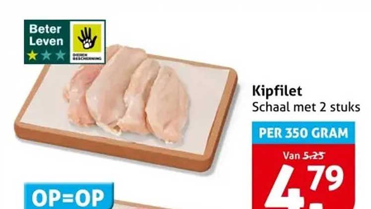 Kipfilet Schaal met 2 stuks