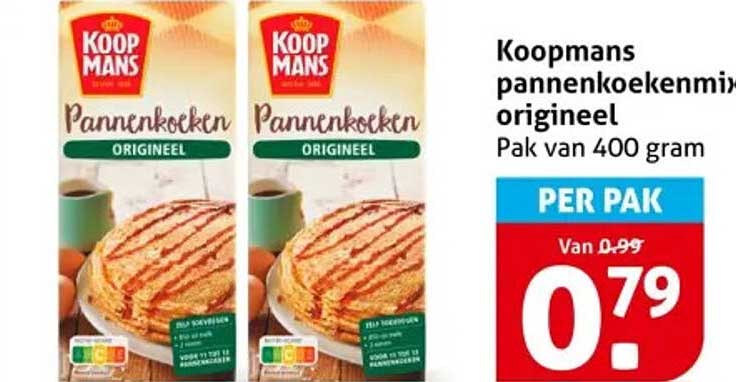 Koopmans pannenkoekenmix origineel Pak van 400 gram