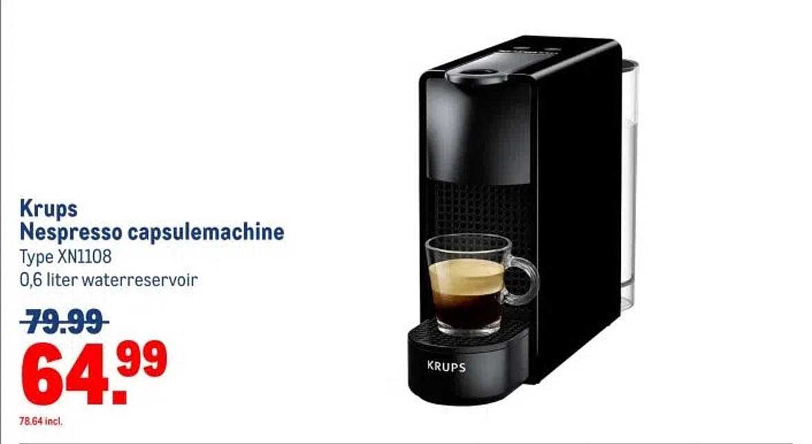 Krups Nespresso capsulemachine Type XN1108