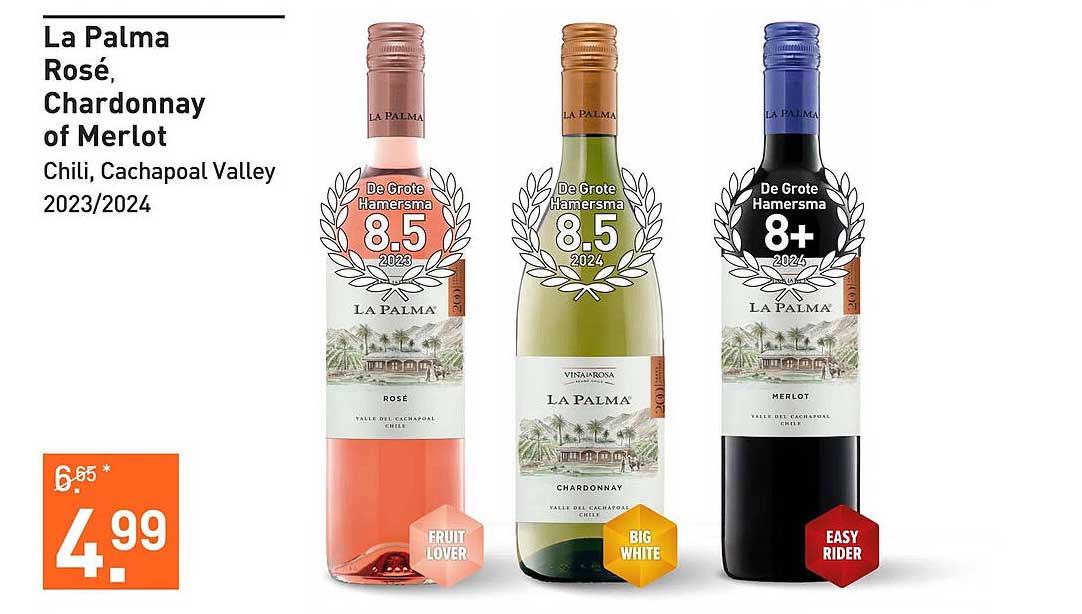 La Palma Rosé, Chardonnay of Merlot