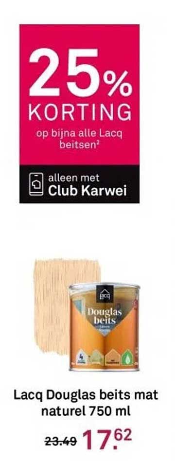 Lacq Douglas beits mat naturel 750 ml