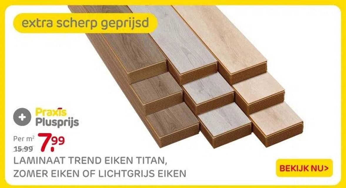 LAMINAAT TREND EIKEN TITAN, ZOMER EIKEN OF LICHTGRIJS EIKEN