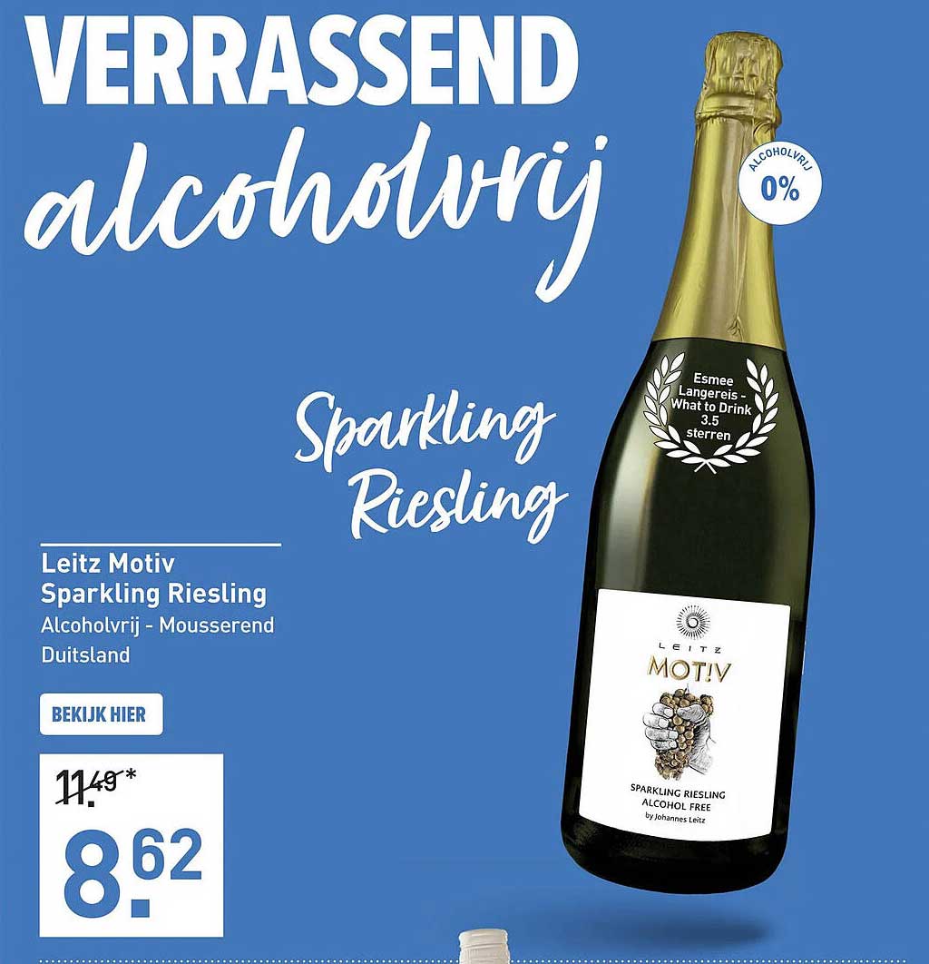 Leitz Motiv Sparkling Riesling Alcoholvrij