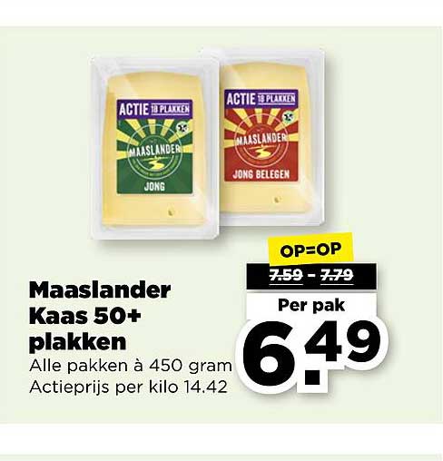 Maaslander Kaas 50+ plakken