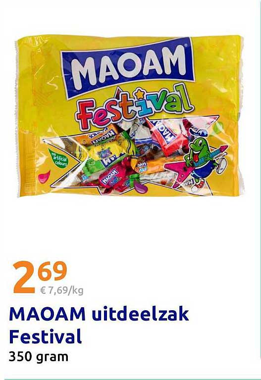 MAOAM uitdeelzak Festival