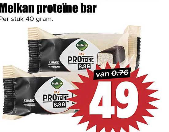 Melkan proteïne bar