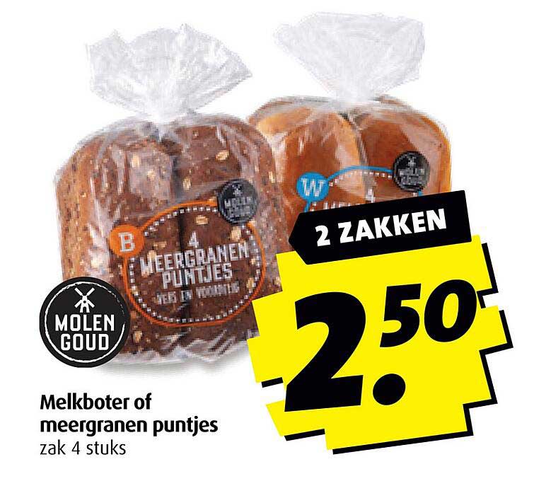 Melkboter of meergranen puntjes
