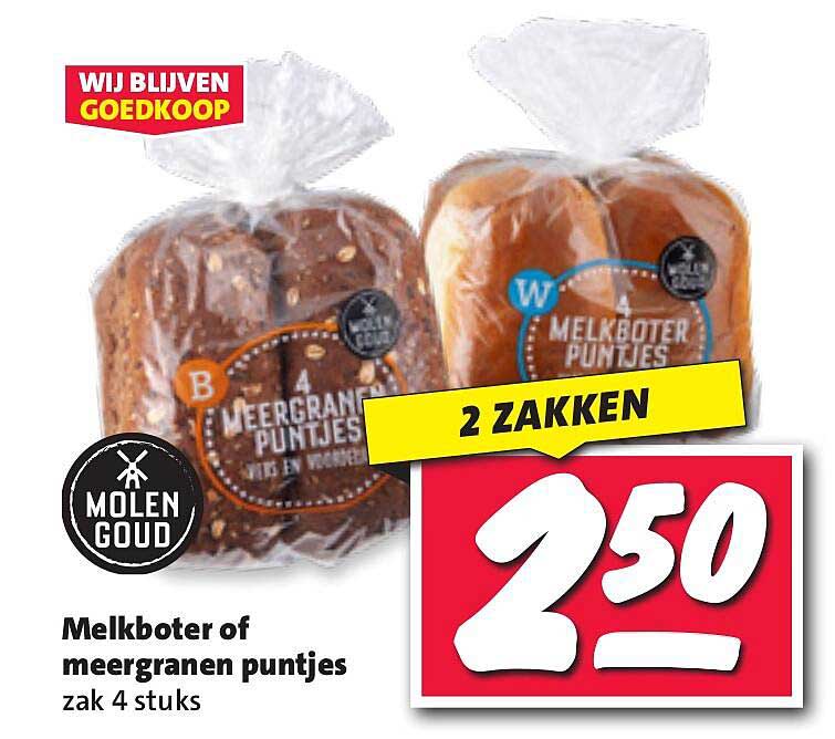 Melkboter of meergranen puntjes