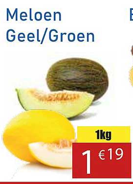 Meloen Geel/Groen