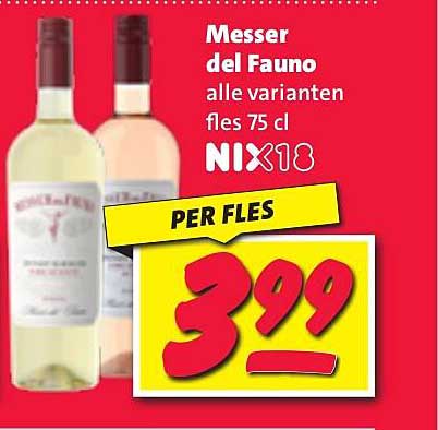 Messer del Fauno alle varianten fles 75 cl