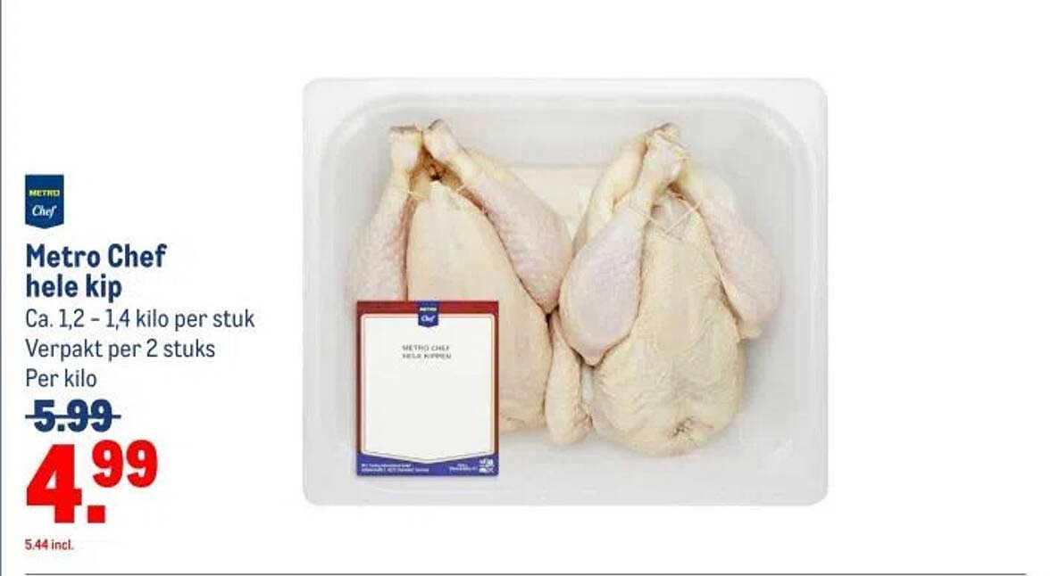 Metro Chef hele kip