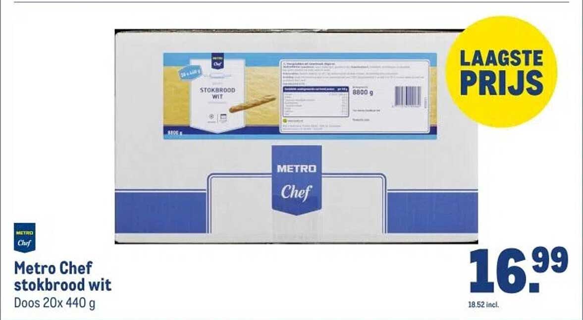 Metro Chef stokbrood wit
