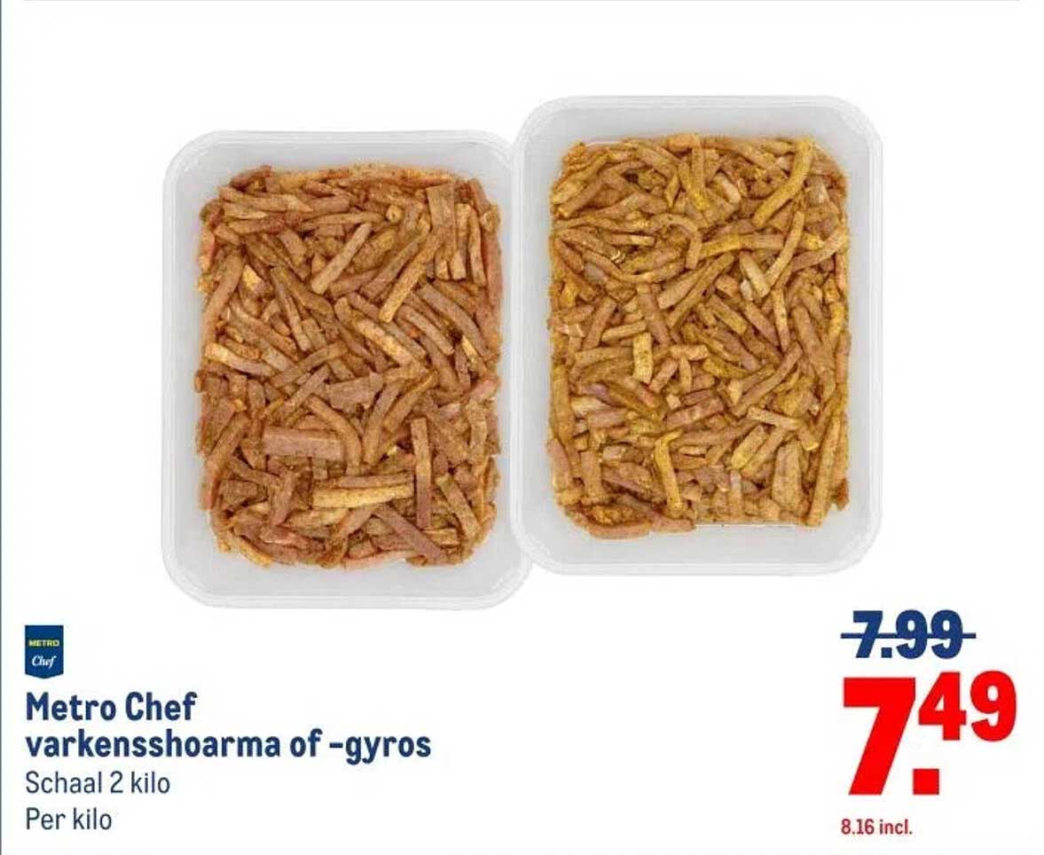 Metro Chef varkensshoarma of -gyros