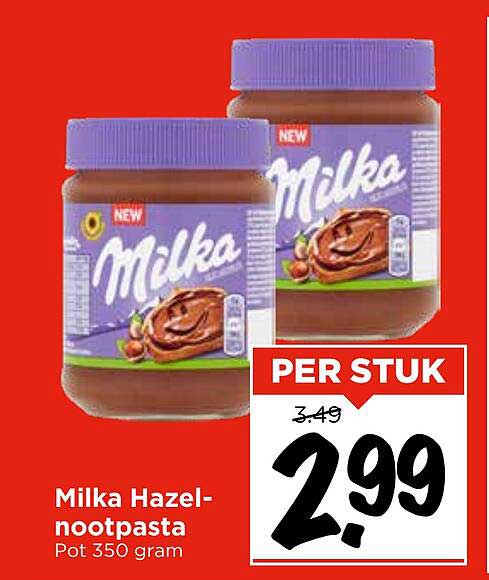 Milka Hazelnootpasta Pot 350 gram