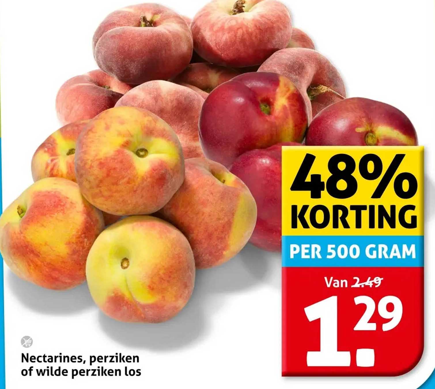 Nectarines, perziken of wilde perziken los