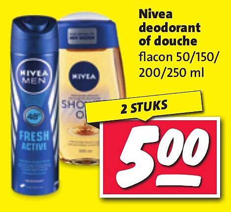 Nivea deodorant of douche flacon 50/150/200/250 ml