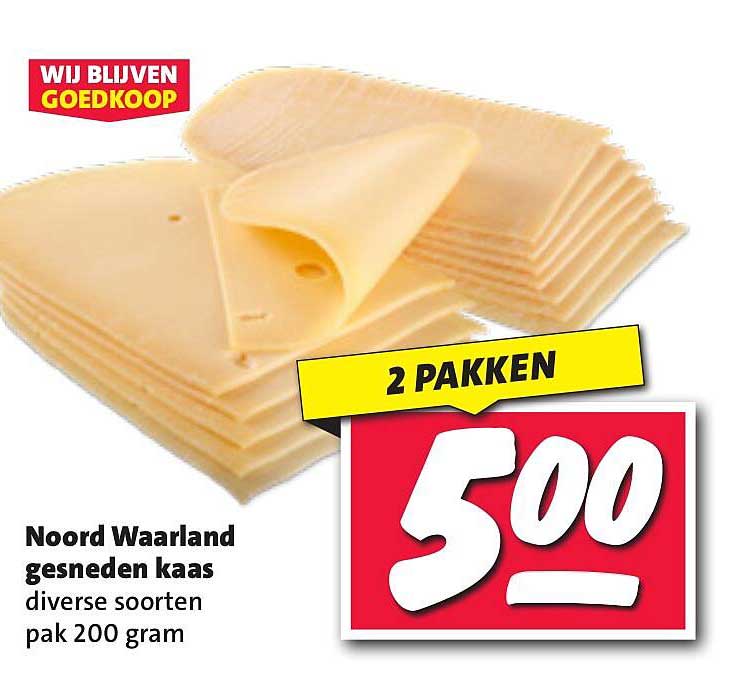 Noord Waarland gesneden kaas diverse soorten pak 200 gram
