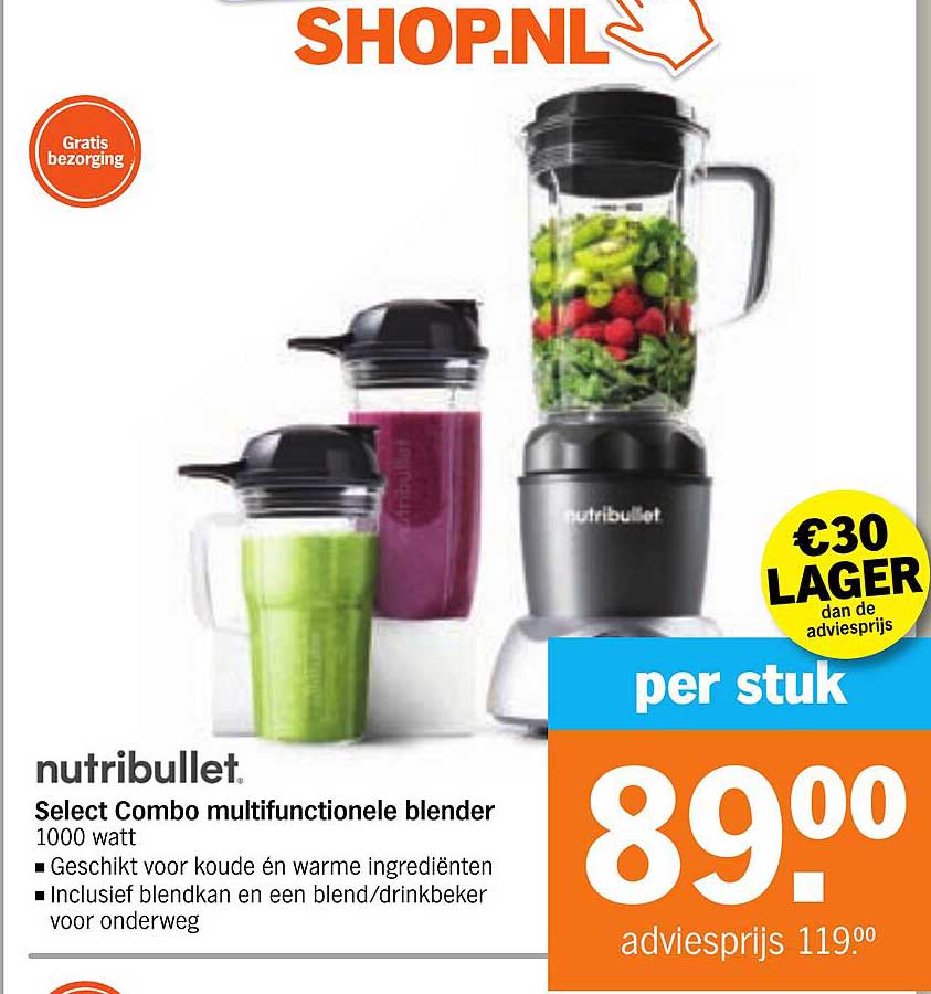 Nutribullet Select Combo multifunctionele blender 1000 watt