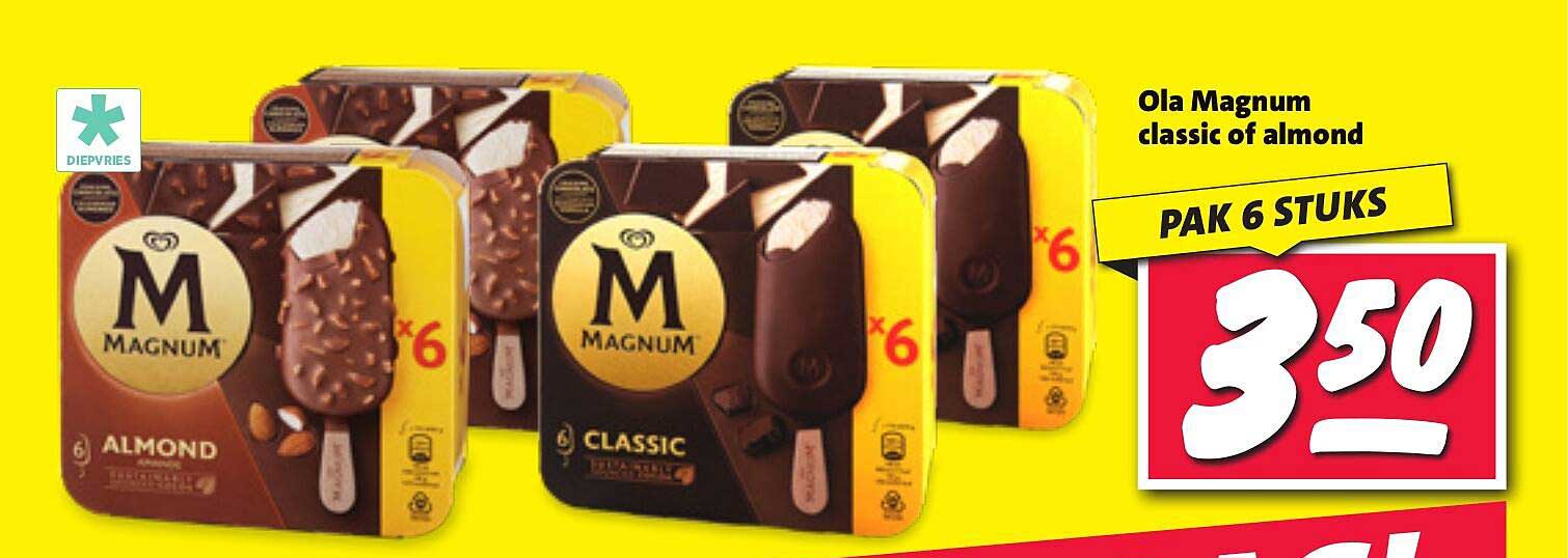 Ola Magnum classic of almond PAK 6 STUKS