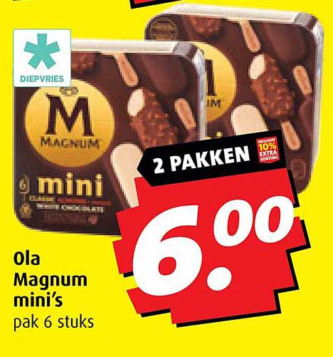 Ola Magnum mini’s pak 6 stuks