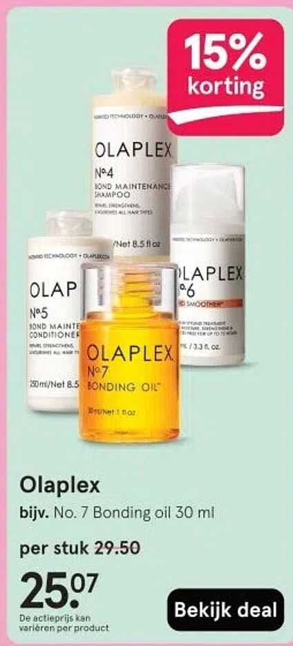 Olaplex bijv. No. 7 Bonding oil 30 ml