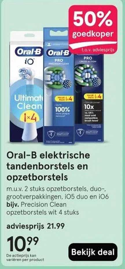 Oral-B elektrische tandenborstels en opzetborstels