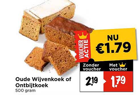 Oude Wijvenkoek of Ontbijtkoek 500 gram