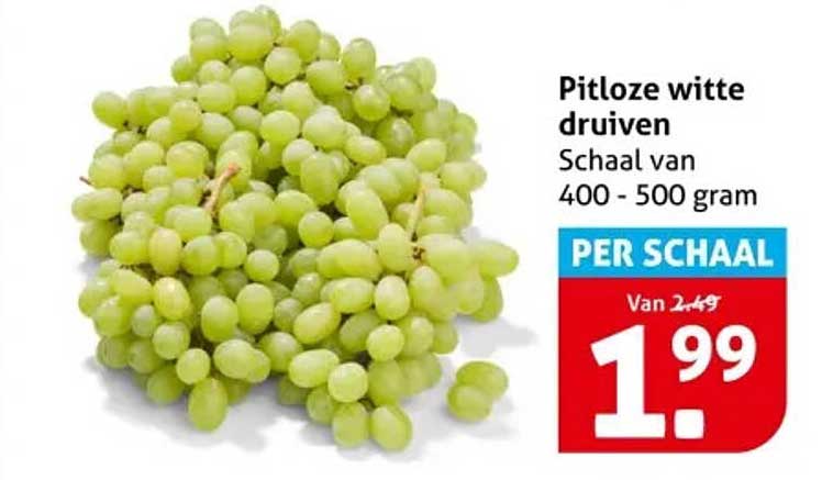 Pitloze witte druiven