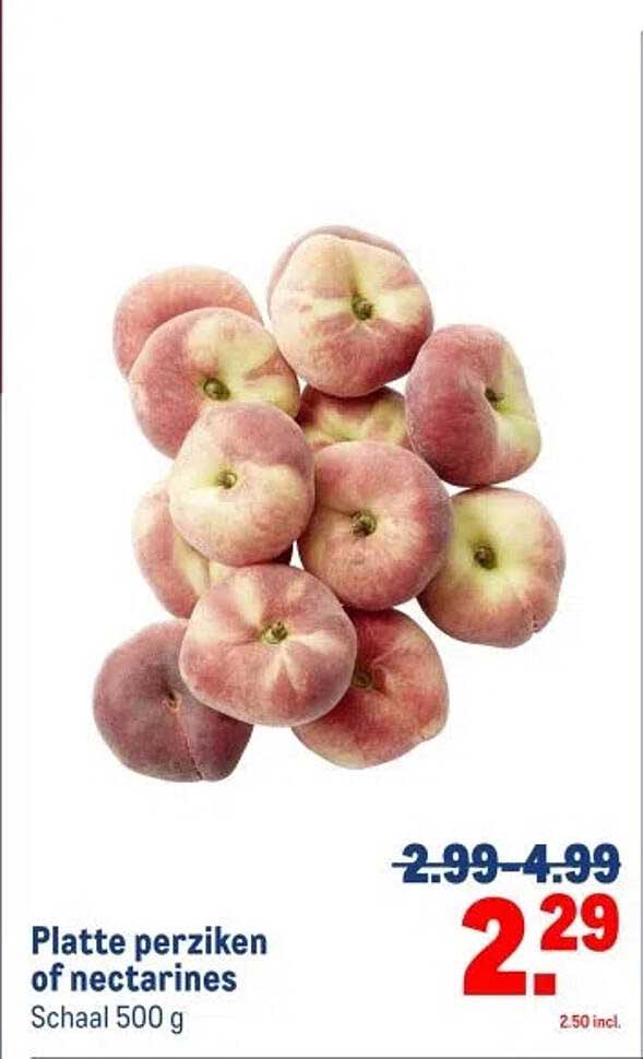 Platte perziken of nectarines