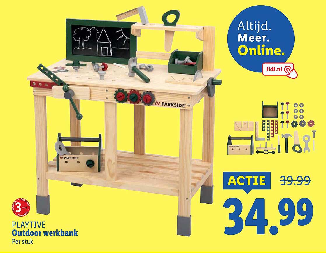 PLAYTIVE Outdoor werkbank