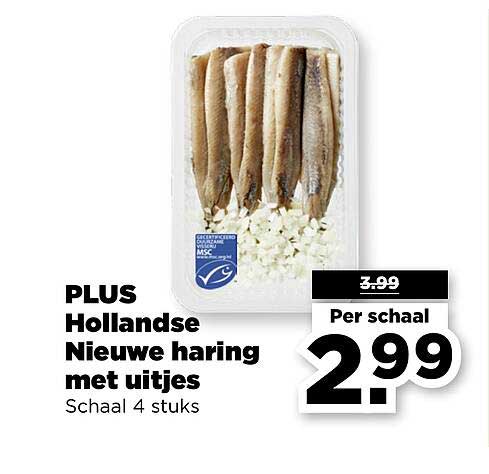 PLUS Hollandse Nieuwe haring met uitjes