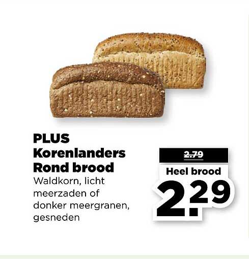 PLUS Korenlanders Rond brood