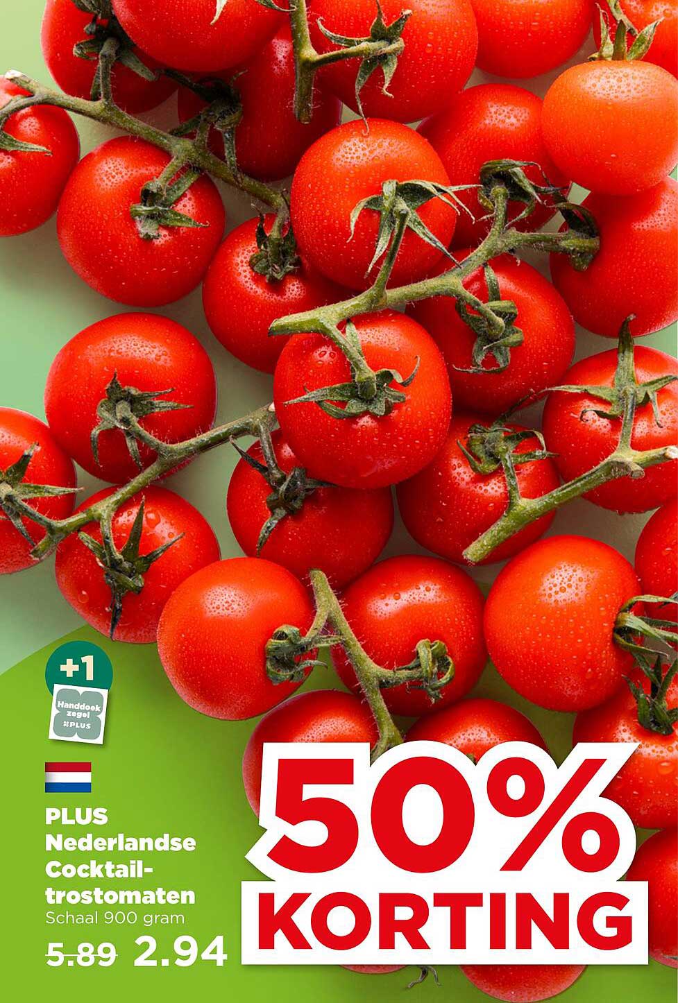 PLUS Nederlandse Cocktail-tomaten Schaal 900 gram