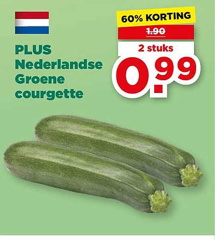 PLUS Nederlandse Groene courgette