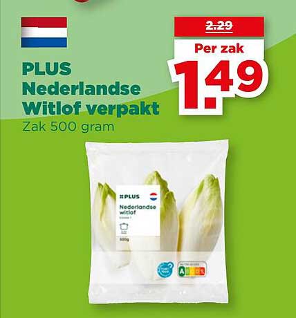 PLUS Nederlandse Witlof verpakt