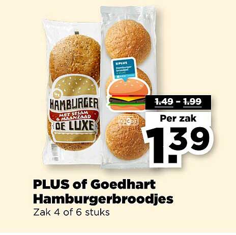 PLUS of Goedhart Hamburgerbroodjes