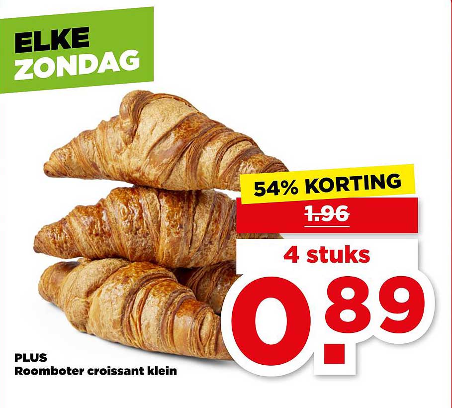 PLUS Roomboter croissant klein