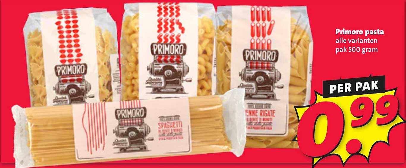 Primoro pasta alle varianten pak 500 gram