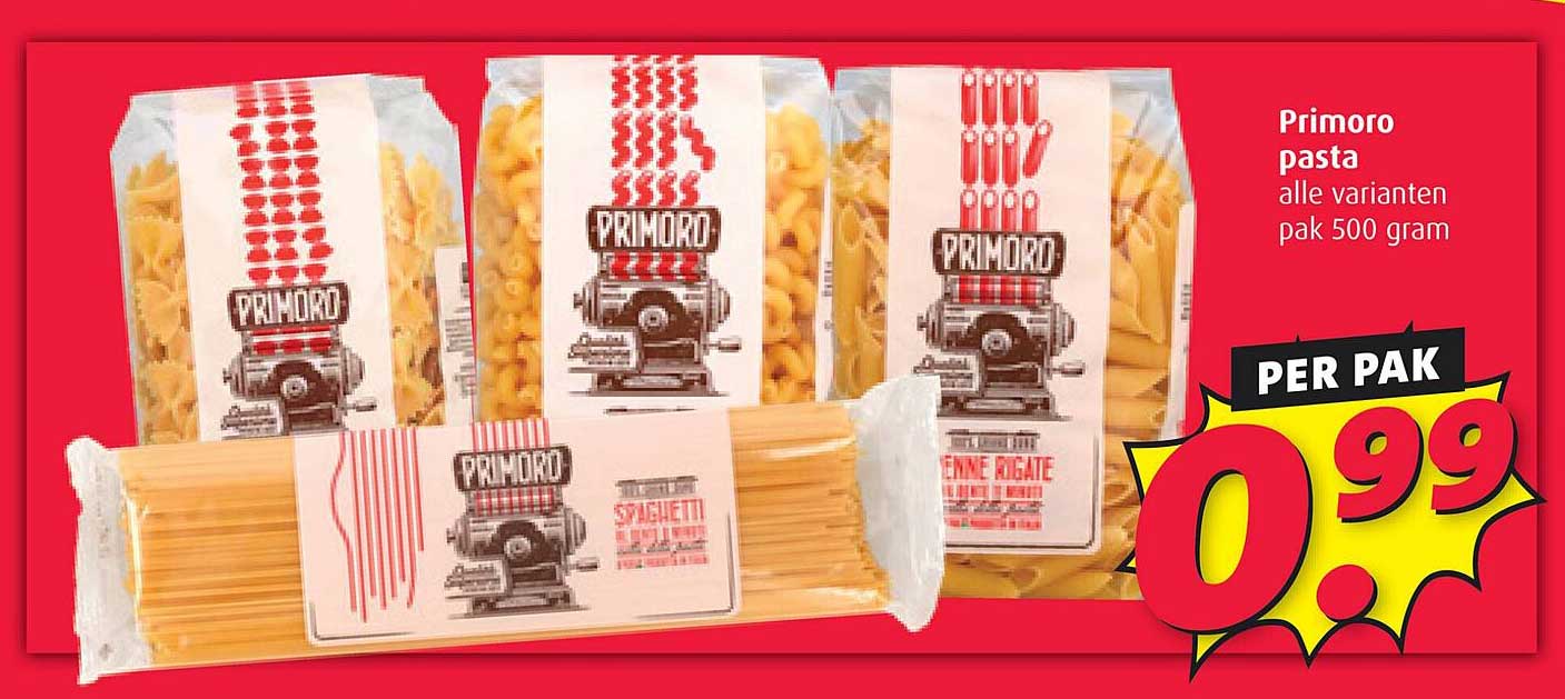 Primoro pasta alle varianten pak 500 gram