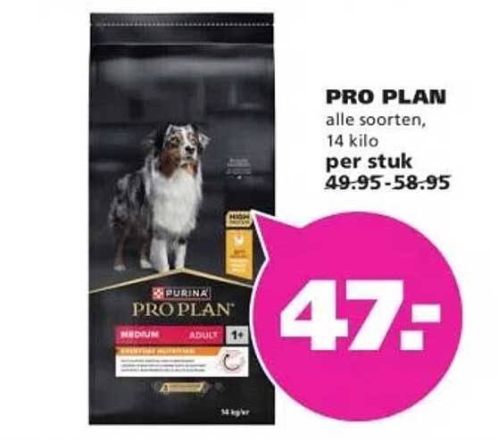 PRO PLAN alle soorten, 14 kilo per stuk