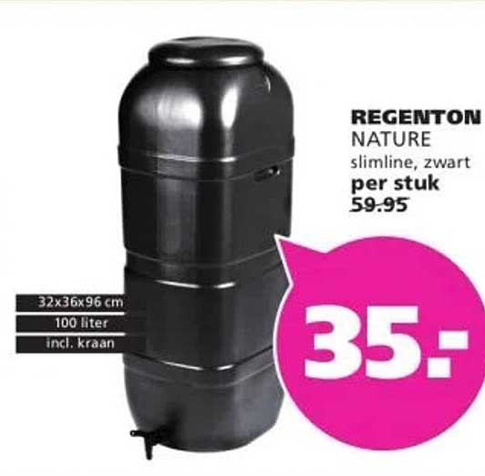 REGENTON NATURE slimline, zwart
